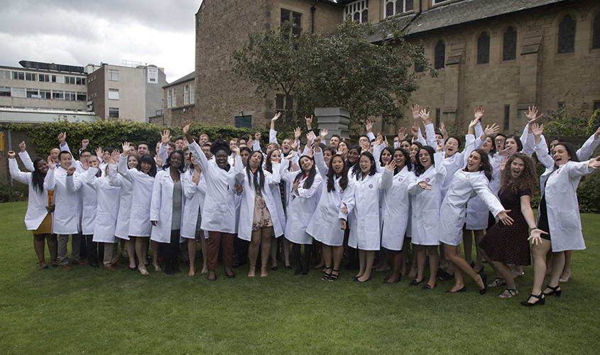 Global Scholars Take First Steps in Medical Profession at White Coat